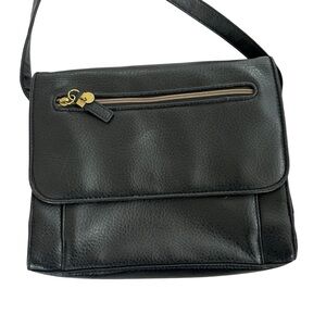 Relic Black Faux Leather Crossbody Bag